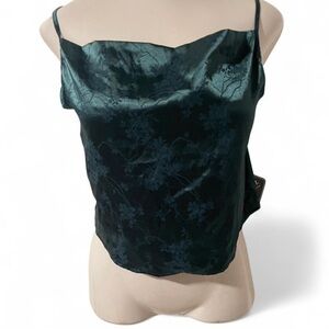 Elegant Green Floral Women's Top